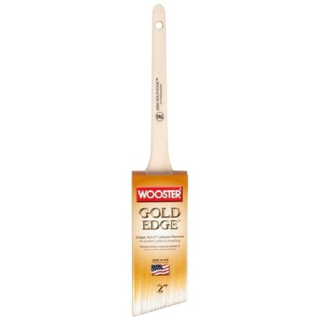 Wooster 266892 2 in Gold Edge Thin Angle Brush 071497184382